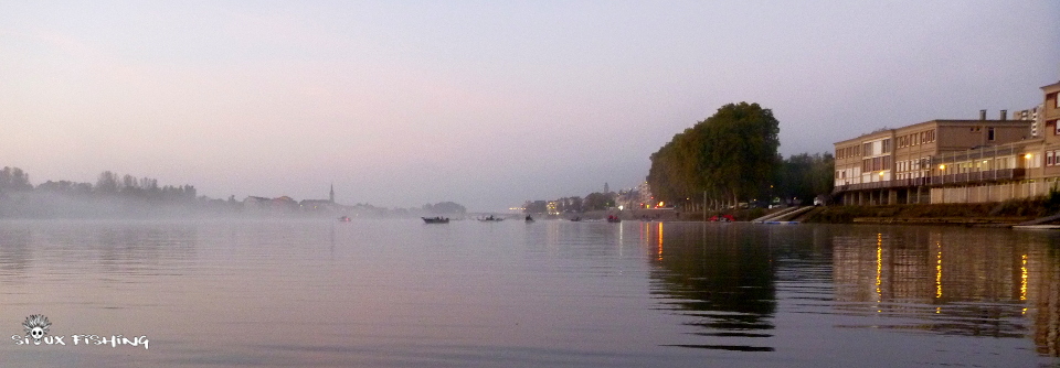 La Saône au matin dans Mâcon