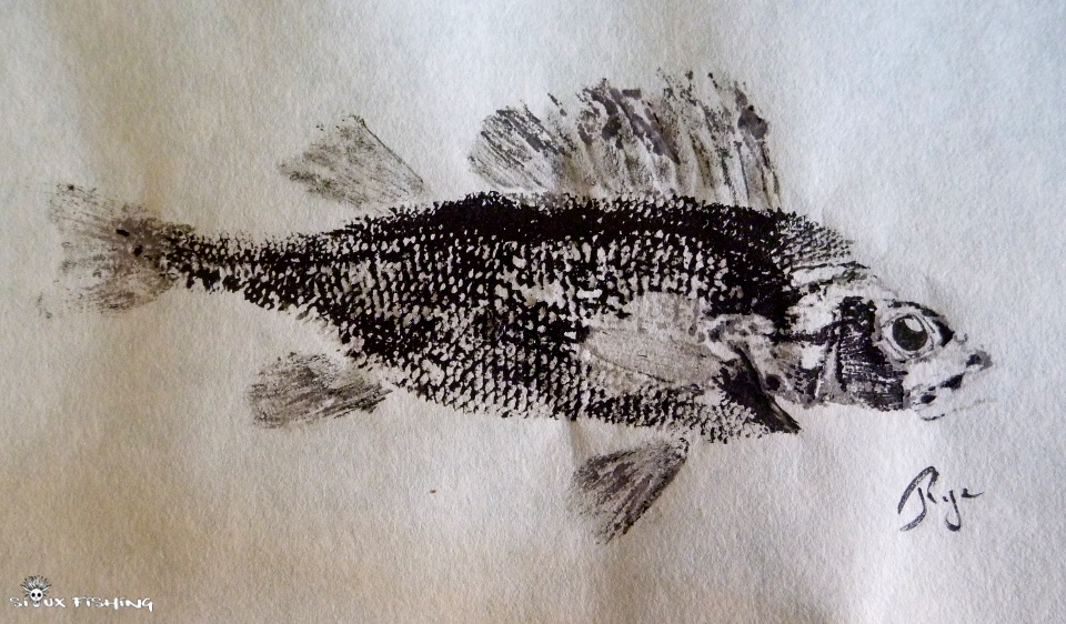 Gyotaku de perche