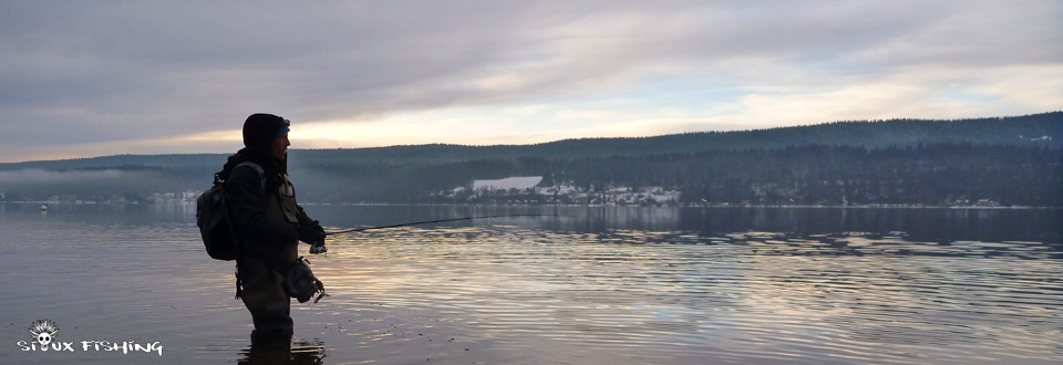 Pêche de la truite lacustre au Lac de Joux