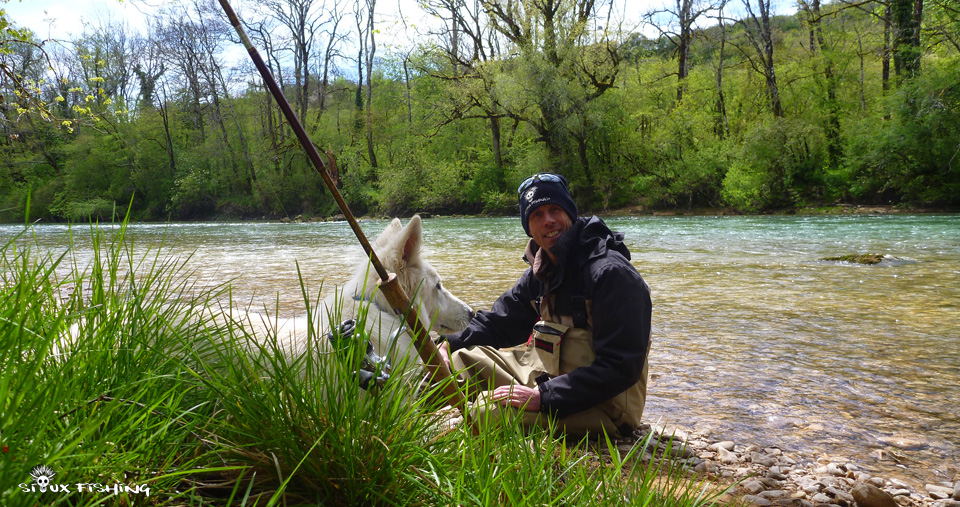 Pêche sur la rivière d'Ain