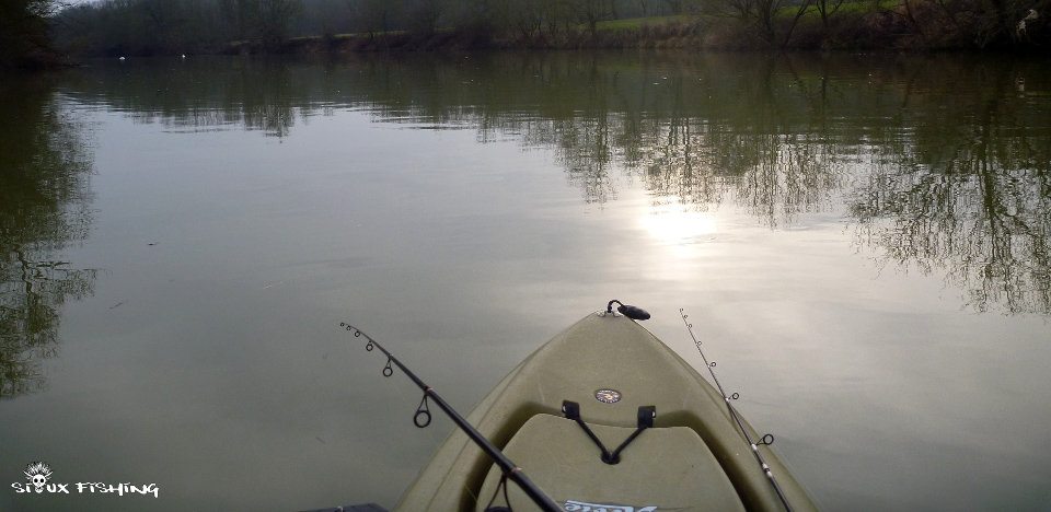 Pêche en Seille en kayak