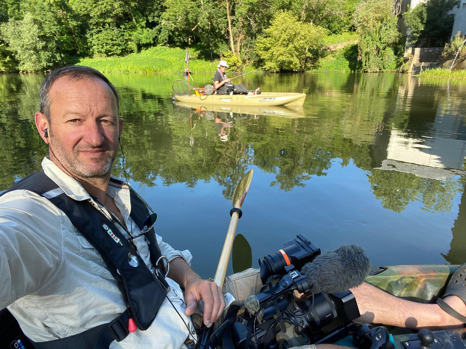 Tournage Seasons-pêche en kayak