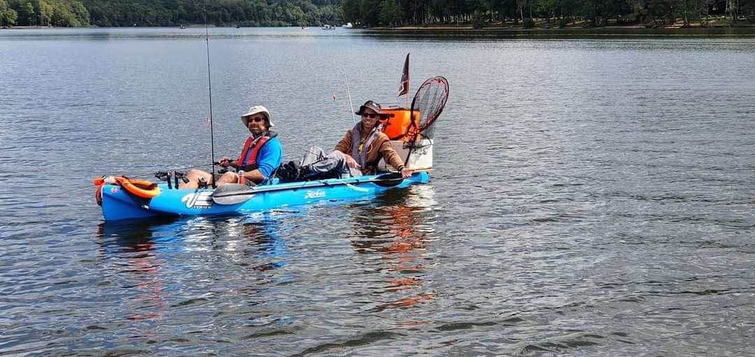 Pêche en kayak au lac des Settons