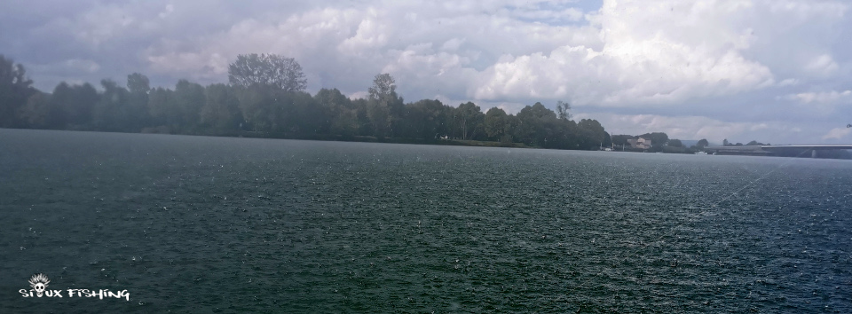 Pluie sur la Saône